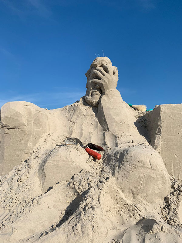 The Winning Sand Sculpture of the 2019 Texas Sand Sculpture Festival